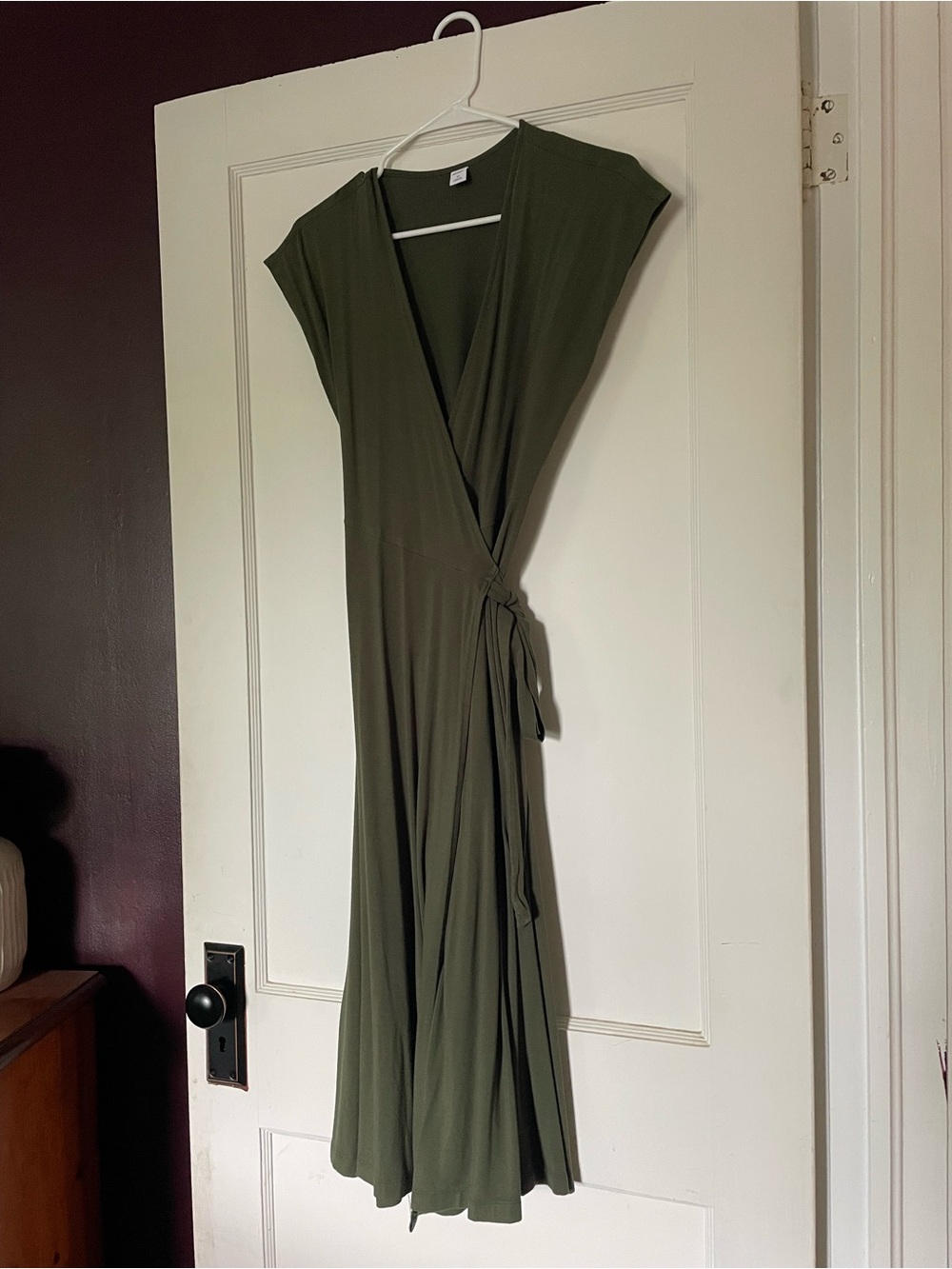 Old Navy Olive Green Women's Wrap Dress - XS